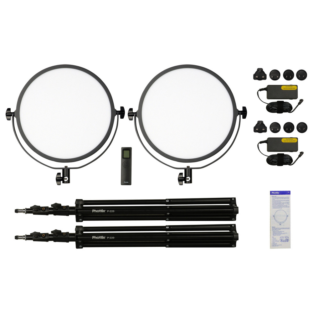 Phottix Nuada R3 II LED Light Twin Kit Set Phottix Nuada R3 II LED Light Twin Kit Set