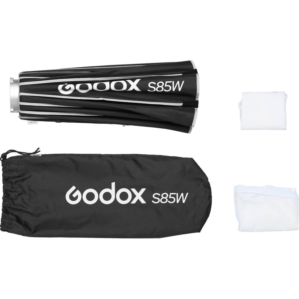 Godox Bowens Mount Umbrella-Style Easy Lock Softbox (Black/White, 33.5")
