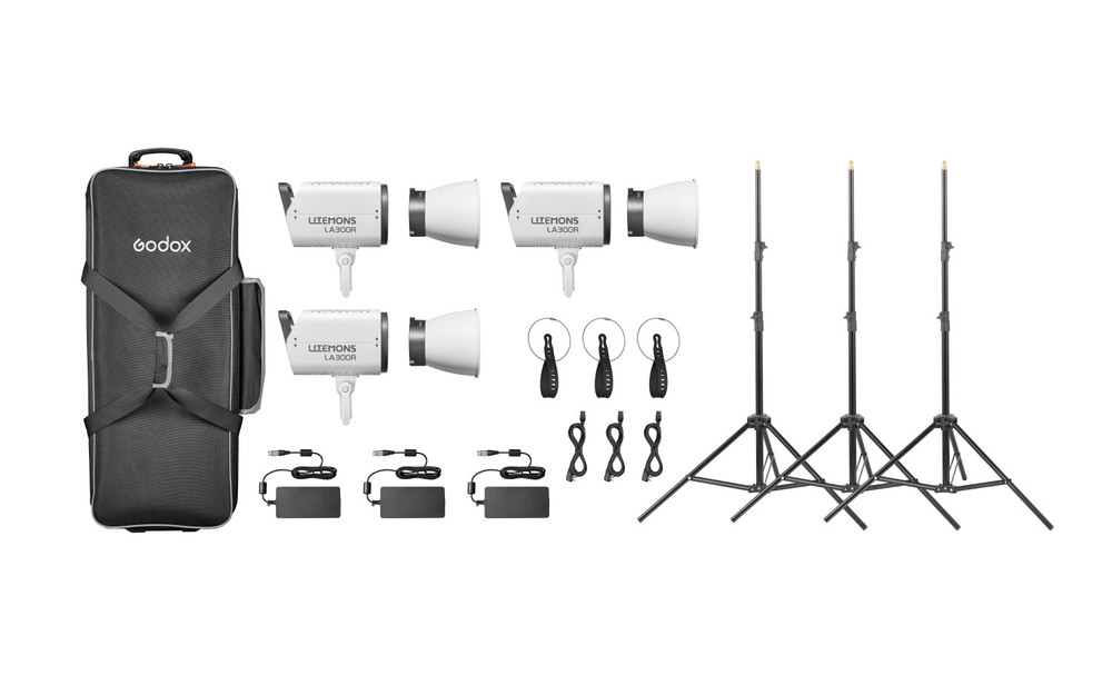 Godox Litemons LA300R RGB LED Light 3-Light Kit