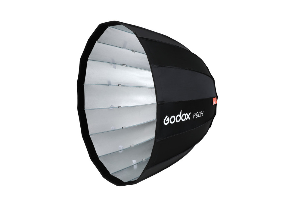 Godox P90H 35" Parabolic Softbox for Studio Video Flash Light, Bowens Mount, Hi-Temperature Resistant