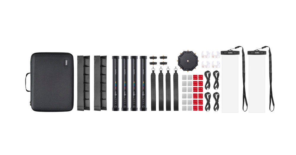Godox TL30 RGB Tube Light 4-Light Kit