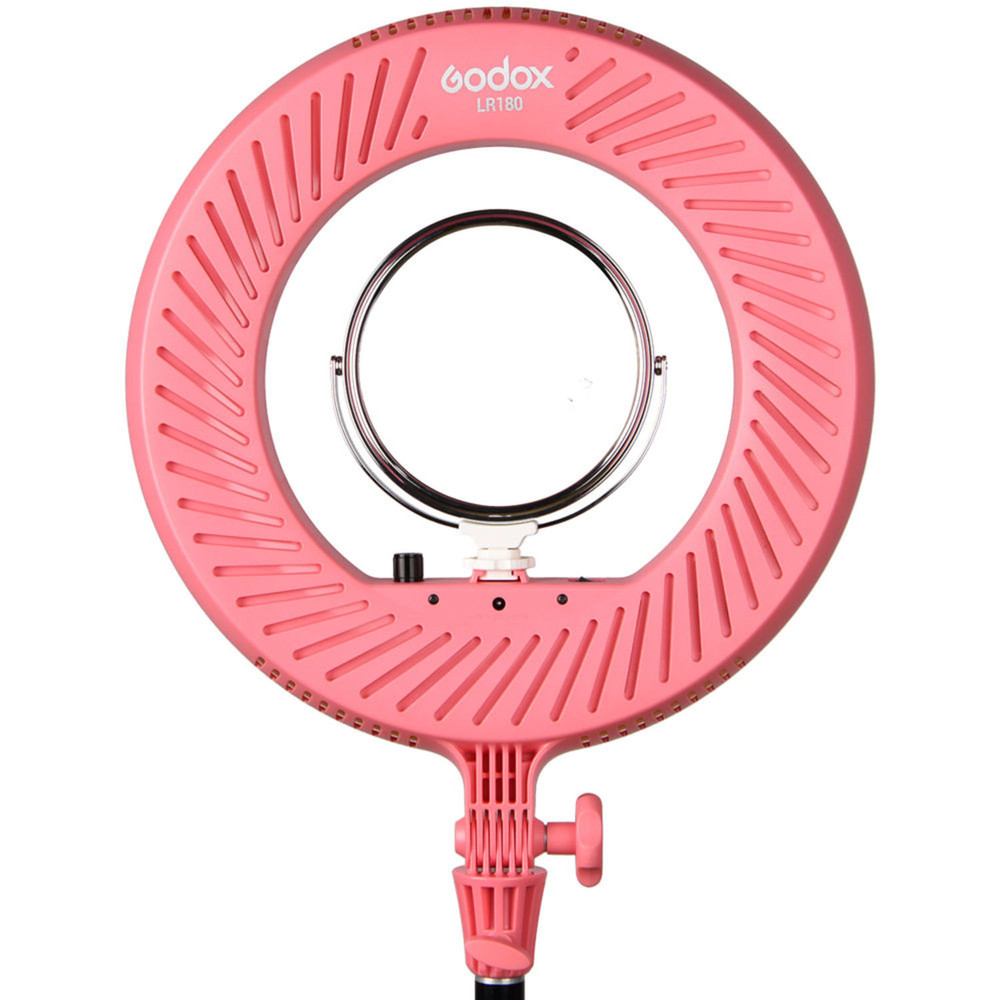 Godox LR180 LED Ring Light (Pink)
