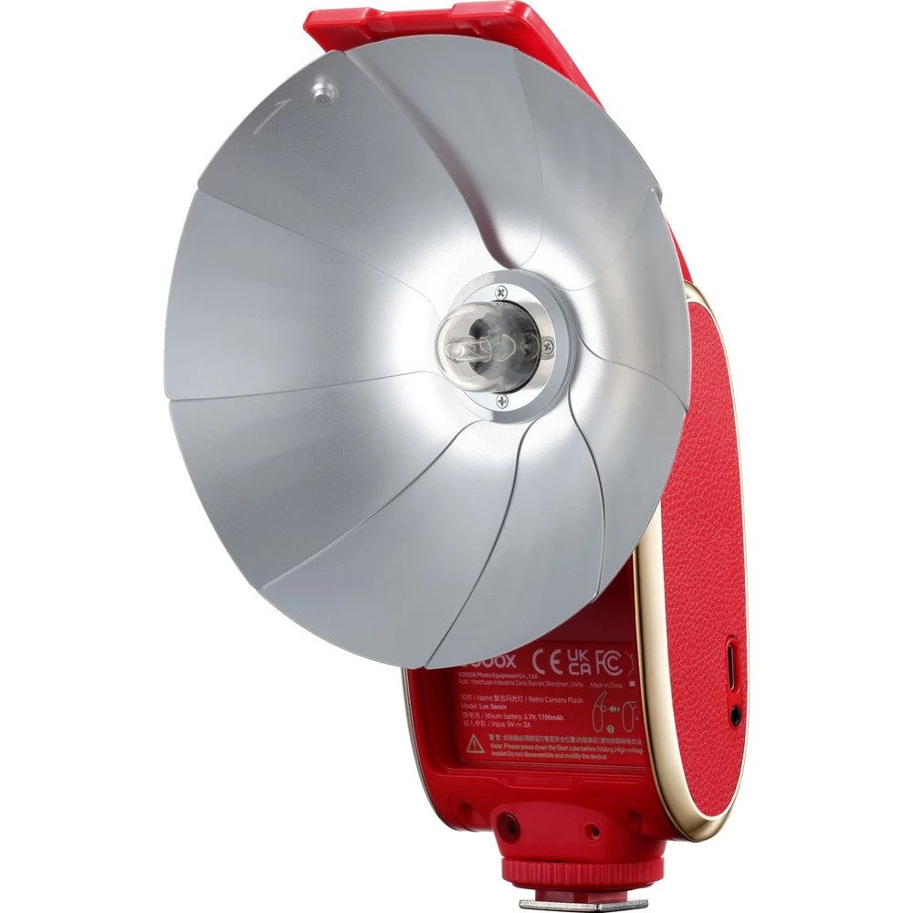 Godox Lux Senior Retro Camera Flash (Red)