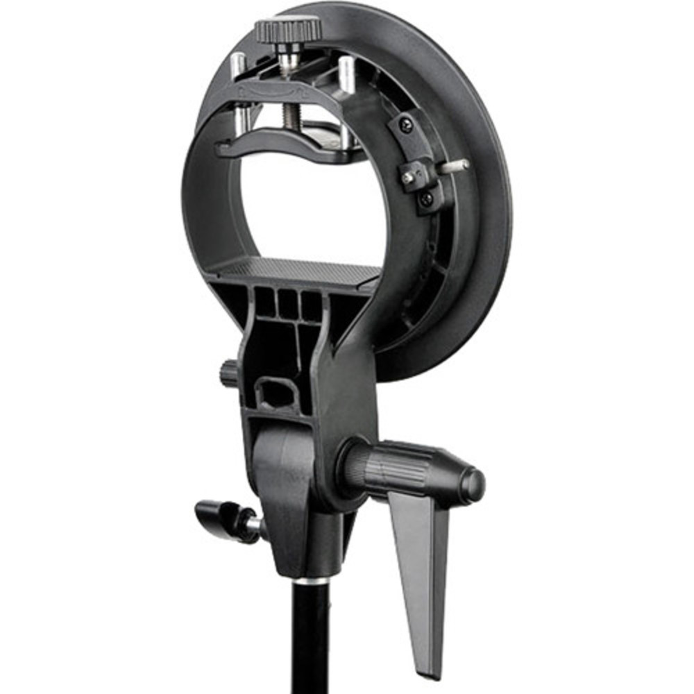 Godox S-Type Bowens Mount Flash Bracket with Softbox and Grid Kit (23.6 x 23.6")