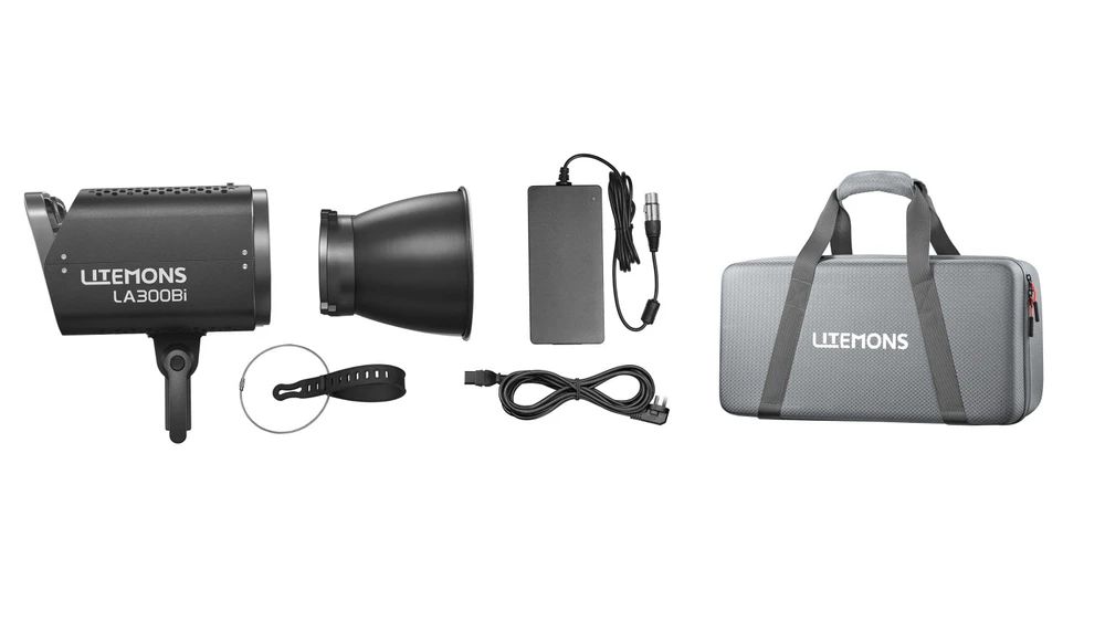 Godox Litemons LA300Bi Bi-Color LED Light Kit (Black Edition) (Open Box)