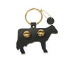Black Leather with Brass Bells