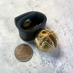 Dog Collar Bell - #1 Black Loop with Snap