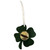 Four Leaf Clover Keepsake Bell with White Ribbon