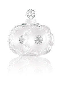 LALIQUE 2 FLEURS PERFUME BOTTLE