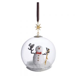 SNOWMAN SNOW GLOBE ORNAMENT