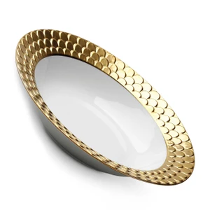 L'OBJET AEGEAN RIMMED SERVING BOWL GOLD