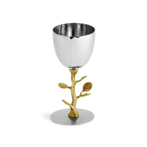 Botanical Leaf Gold Kiddush Cup Botanical Leaf Gold Kiddush Cup