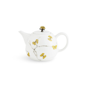 Butterfly Ginkgo Porcelain Tea Set - Teapot