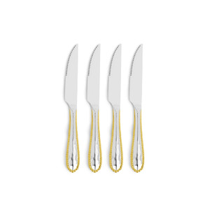 Molten Steak Knife Set - Gold