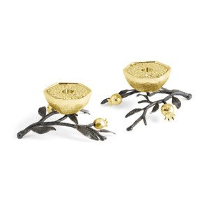 Pomegranate Candleholders - Gold