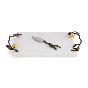 Pomegranate Small Cheese Board with Knife - Large