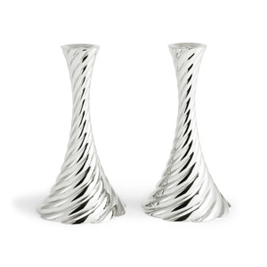 Twist Candleholders - Silver