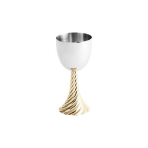 Twist Kiddush Cup - Gold