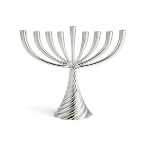 Twist Menorah - Silver