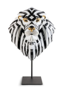 Lion mask (black-gold)