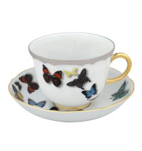 BUTTERFLY PARADE TEA CUP & SAUCER
