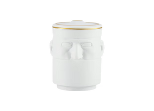 CANDLEHOLDER IL SEGUACE PURE WHITE WITH CANDLE