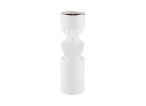 CANDLEHOLDER IL LETTERATO PURE WHITE WITH CANDLE