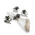 MICHAEL ARAM BLACK ORCHID NAPKIN RING SET