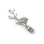 White Orchid Wine Stopper