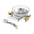 Butterfly Ginkgo Glass Nut Dish w/ Spoon