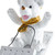 SLEDDING TEDDY ORNAMENT