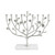 Botanical Leaf Menorah - Silver