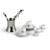 Black Orchid Coffee Pot & Demitasse Set