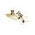 Black Iris Candleholders low