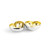 Heart Dish Gold - Double