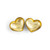 Heart Dish Gold - Double