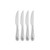 Molten Steak Knife Set - Silver