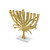 Palm Small Menorah - Gold