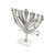 Palm Small Menorah - Nickel