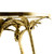Palm Accent Table - Gold