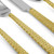 Palm 5-Piece Flatware Set - Gold