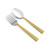Palm Serving Set - Gold