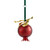 Pomegranate Glass Ornament - Red