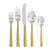 Twist 5-Piece Flatware Set - Gold