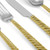 Twist 5-Piece Flatware Set - Gold