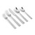 Twist 5-Piece Flatware Set - Silver