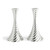Twist Candleholders - Silver