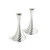 Twist Candleholders - Silver