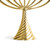 Twist Menorah - Gold