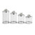 White Orchid Canisters - Extra Small